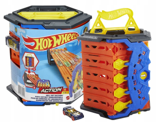 Hot Wheels Drop-Down Garáž RaceTrack + Car