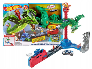 Hot Wheels TRACK ATTACK DRAGON + autko GJL13