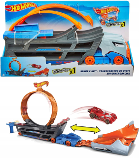Hot Wheels Track Pennel Transporter S Loop + Auto