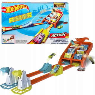 HOT WHEELS STOPA LAUNCHER SKOK NA CIEĽ Set Auto