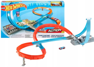 Hot Wheels Tor Set s ôsmimi pohon + Car