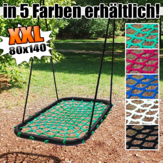 Hojdačka pre deti - Záhradná hojdačka XXL 80x140cm