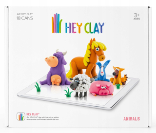 Hej Clay Zvieratá Zvieratá Plastic Mass Set
