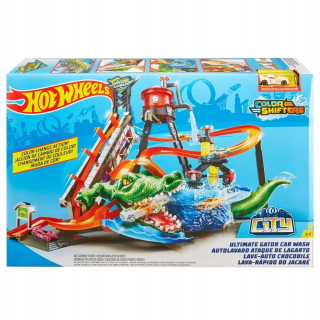 Hot Wheels City Mega Umývanie Crocodile útok FTB67 W