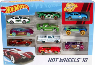 Hot Wheels sada 10 áut 54.886 Auto Mix