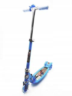 Kolobežka - Scooter trojkolka kovové žiariace kruhy R19