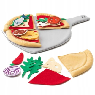 Plyšová PIZZA IKEA DUKTIG s doplnkami