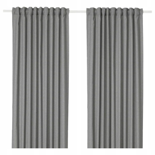 Detské závesy - Ikea Hannalena damaching Case Grey 145x300
