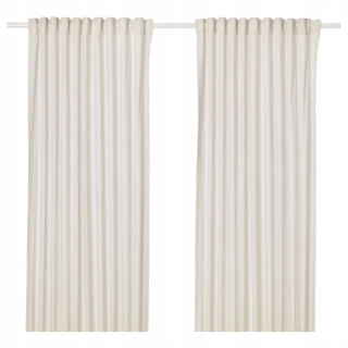 Detské závesy - Ikea hannalll curtain 2 ks beige 145x300 cm