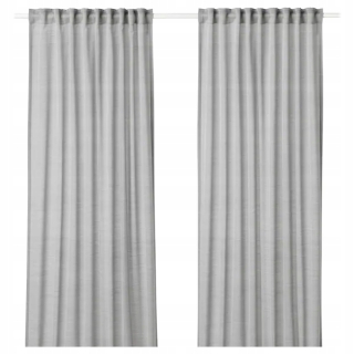 Detské závesy - Ikea ikea hilja concin 2 ks šedá 145x300 cm