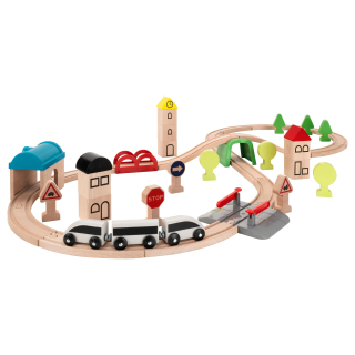 IKEA guľaté drevené LILLABO 45 ELEM. Vlak