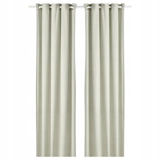 Detské závesy - Ikea Moalina Curtain 2 ks zelená 145x300 cm