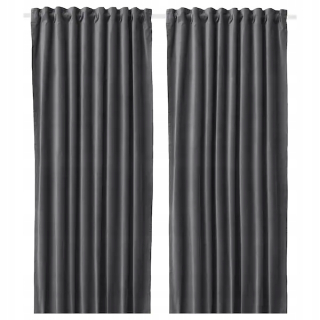 Detské závesy - Ikea Sanla Curtains Deghter Gray 140x300 cm