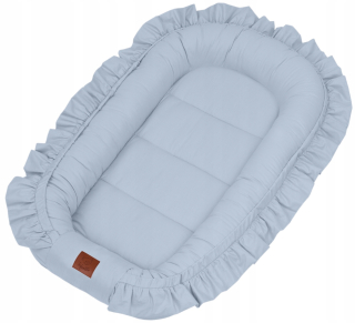 Hniezdo pre bábätko - Nest/Cocoon Velvet Peach Picnic 80x45