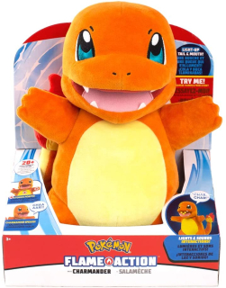 Interaktívny Charmander Pokemon hovorí, že žiarivý plyš