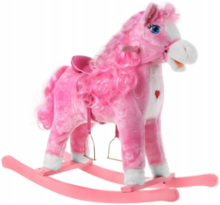 Interaktívne hojdacieho koňa Pink hojdania