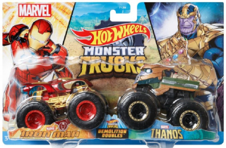 Iron Man + Thanos Marvel Hot Wheels Monster Trucks