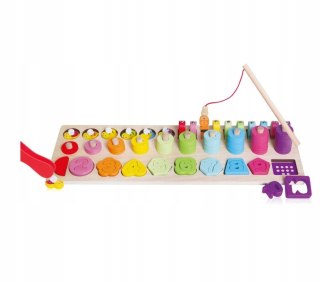 Zajačik Bing - Iwood 4v1 drevené puzzle číslica ryby