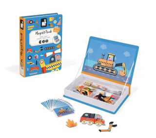 Janod Magnetické puzzle vozidlá áut