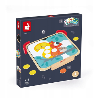 JANOD: Magnetické drevené puzzle COLORS 5321