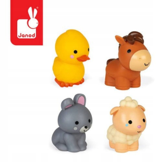 Janod: Bath Set 4 Zvieratá z farmy 4702