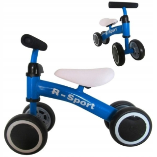 Detské odrážadlo - Rider Race Bicykel Pogach Blue 4 kolesá