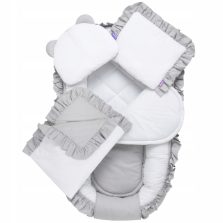 Hniezdo pre bábätko - Jukki Cocoon 5in1 Layette do bavlnenej postieľky