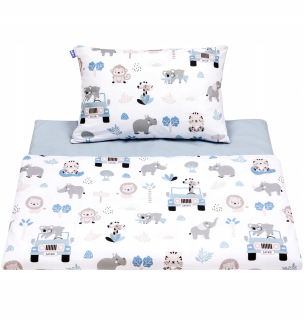 Detský set paplón, vankúš - Jukki detská podstielka 135x100 bavlna