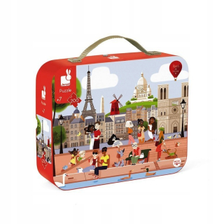 Janod Puzzle v prípade parížskej 200 dielov 7+