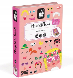 Janod magnetické puzzle čelí dievčatko