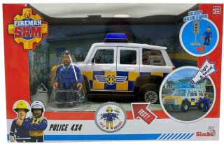 Polícia jeep so sochou. Fireman Sam. Simba