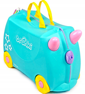 Detský kufor - Jazdiť ku kufor. Trunks. Unicorn. UNA