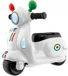 Odrážadlo pre batoľa - Chicco Vespa Primavera 2in1 - biela