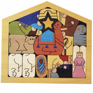 Ježiš Puzzle Ornament Jigsaw jedinečná hračka