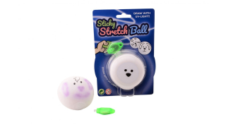 Johntoy Stress Ball s jasným bielym 7 cm
