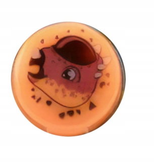 Johntoy lepkavý loptičku natiahnutie 6 cm oranžové