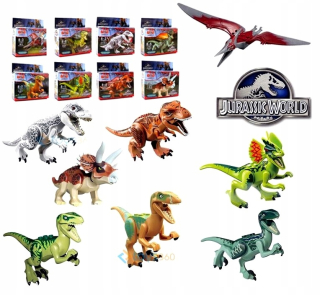 Stavebnica - Jurassic World Obrázky Nové dinosaurov 8ks PL