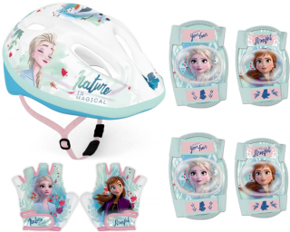 Bike prilby Rukavice Frozen 2 ELSA chrániče