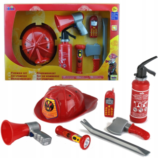 Klein 8967 Hasič Set Red Helmet Helmet 7EL