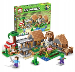 Minecraft  - Bloky 1106 Ele Mega Veľká obec Minecraft 21128