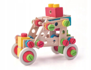 Drevené kocky TOY krútenie RUČNÉ 140