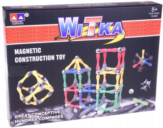 Stavebnica - MAGNETICKÉ STAVEBNÉ BLOKY 120 PRVKOV