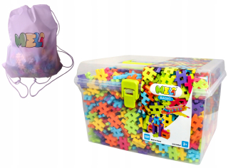 Stavebnica - Súpravy Meli 1000 CESTY BOX BAG +