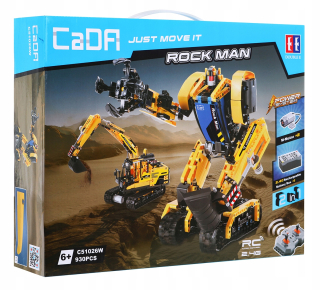 Výstavba bloky robot + bager 930 el. R / C