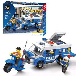 Stavebnica - Lego Police Chase bločkov MOTOR VOZIDLA