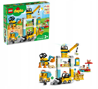 Stavebnica - Lego Duplo Crane a stavebné bloky 123pcs. VEĽKÝ