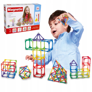 Stavebnica - Magnetické magnetické bloky MAGNETICKÉ ZES 180