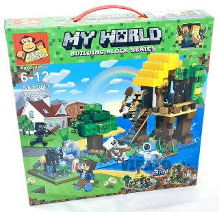 Minecraft blokuje dom na strome 348 blokov.
