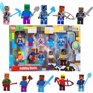 Postavička - Minecraft Blocks Set Figurín + príslušenstvo