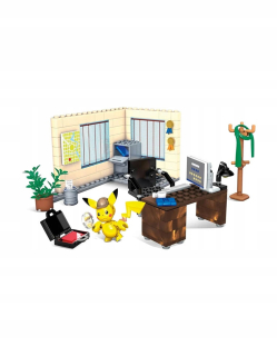 Pokemon zátvorky. Detektivní kanceláriu. Pikachu Mega const.